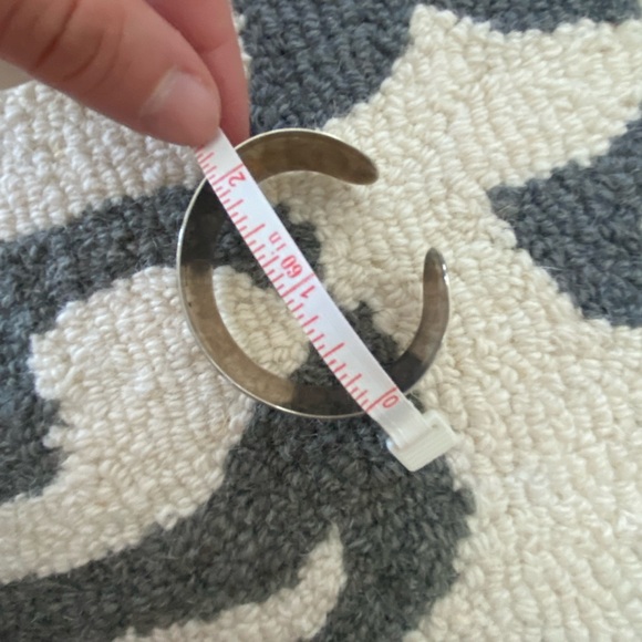 Antique Sterling Silver Cuff Bracelet - Picture 6 of 6